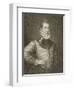 Portrait of Sir Philip Sidney (1554-1586) from 'Lodge's British Portraits', 1823-null-Framed Giclee Print