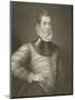 Portrait of Sir Philip Sidney (1554-1586) from 'Lodge's British Portraits', 1823-null-Mounted Giclee Print