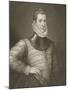 Portrait of Sir Philip Sidney (1554-1586) from 'Lodge's British Portraits', 1823-null-Mounted Giclee Print