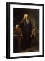 Portrait of Sir Robert Walpole, 1st Earl of Orford, (1676-174), 1740-Jean Baptiste Van Loo-Framed Giclee Print
