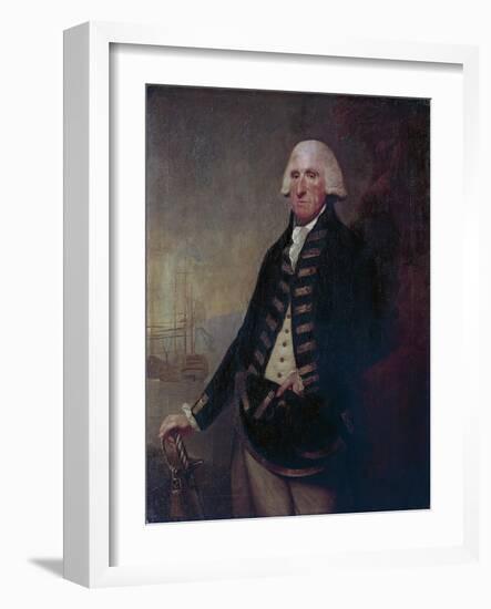 Portrait of Sir Samuel Hood, I Viscount Hood (Butleigh, 1724-London, 1816), British Admiral-null-Framed Giclee Print