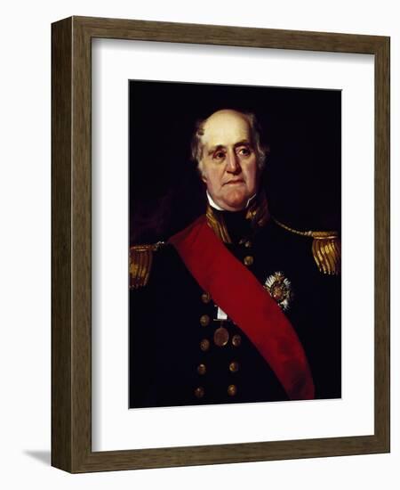 Portrait of Sir Thomas Masterman Hardy, Vice-Admiral of Blue-null-Framed Giclee Print