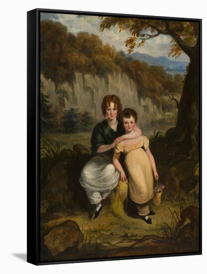 Portrait of Sir Thomas Moncrieffe Bt and his Sister when Children, 1826-William Charles Ross-Framed Stretched Canvas