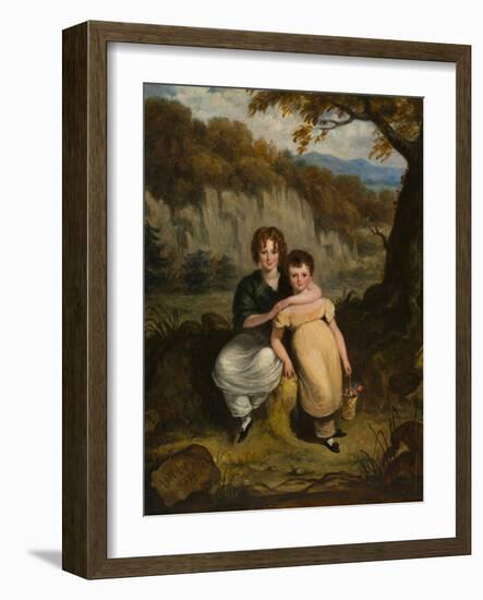 Portrait of Sir Thomas Moncrieffe Bt and his Sister when Children, 1826-William Charles Ross-Framed Giclee Print