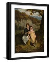 Portrait of Sir Thomas Moncrieffe Bt and his Sister when Children, 1826-William Charles Ross-Framed Giclee Print