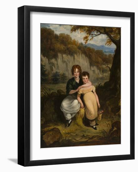 Portrait of Sir Thomas Moncrieffe Bt and his Sister when Children, 1826-William Charles Ross-Framed Giclee Print