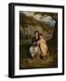 Portrait of Sir Thomas Moncrieffe Bt and his Sister when Children, 1826-William Charles Ross-Framed Giclee Print