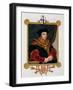 Portrait of Sir Thomas More (1478-1535) from "Memoirs of the Court of Queen Elizabeth"-Sarah Countess Of Essex-Framed Giclee Print