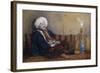 Portrait of Sir Thomas Phillips in Eastern Costume, Reclining with a Hookah-Richard Dadd-Framed Giclee Print