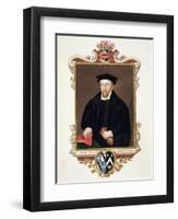 Portrait of Sir Thomas Smythe from "Memoirs of the Court of Queen Elizabeth," Published in 1825-Sarah Countess Of Essex-Framed Premium Giclee Print