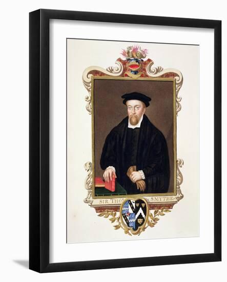 Portrait of Sir Thomas Smythe from "Memoirs of the Court of Queen Elizabeth," Published in 1825-Sarah Countess Of Essex-Framed Giclee Print