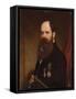 Portrait of Sir Walter Lawry Buller, N.Z.C., K.C.M.G., F.R.S. (Oil on Canvas)-English School-Framed Stretched Canvas