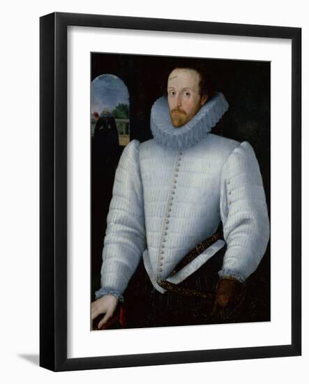 Portrait of Sir Walter Raleigh-Robert, the Elder Peake-Framed Giclee Print