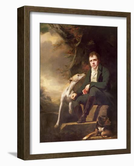 Portrait of Sir Walter Scott and His Dogs-Sir Henry Raeburn-Framed Giclee Print