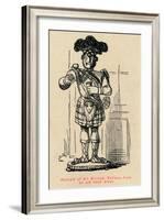 'Portrait of Sir William Wallace, from an old wood block', c1860, (c1860)-John Leech-Framed Giclee Print