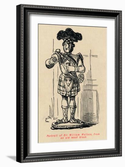 'Portrait of Sir William Wallace, from an old wood block', c1860, (c1860)-John Leech-Framed Giclee Print