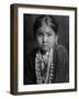 Portrait of Small Girl in Costume, Who is Native American Navajo Princess-Emil Otto Hoppé-Framed Photographic Print