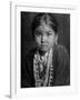 Portrait of Small Girl in Costume, Who is Native American Navajo Princess-Emil Otto Hoppé-Framed Photographic Print