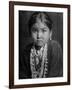 Portrait of Small Girl in Costume, Who is Native American Navajo Princess-Emil Otto Hoppé-Framed Photographic Print