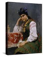 Portrait of Sofia Dragomirova-Lukomskaya, 1889-Ilya Yefimovich Repin-Stretched Canvas