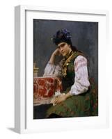 Portrait of Sofia Dragomirova-Lukomskaya, 1889-Ilya Yefimovich Repin-Framed Giclee Print