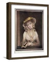 Portrait of Sophia Western-John Hoppner-Framed Giclee Print