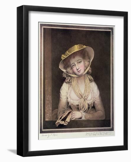 Portrait of Sophia Western-John Hoppner-Framed Giclee Print