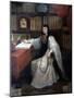 Portrait of Sor Juana Ines De La Cruz, 1750-Miguel Cabrera-Mounted Premium Giclee Print