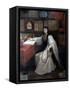 Portrait of Sor Juana Ines De La Cruz, 1750-Miguel Cabrera-Framed Stretched Canvas