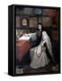 Portrait of Sor Juana Ines De La Cruz, 1750-Miguel Cabrera-Framed Stretched Canvas