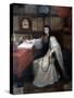 Portrait of Sor Juana Ines De La Cruz, 1750-Miguel Cabrera-Stretched Canvas