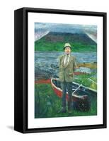 Portrait of Sorley Maclean-Peter Edwards-Framed Stretched Canvas