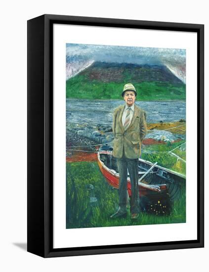 Portrait of Sorley Maclean-Peter Edwards-Framed Stretched Canvas
