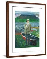 Portrait of Sorley Maclean-Peter Edwards-Framed Giclee Print