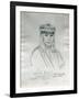 Portrait of Spokan Garry Head Chief of the Spokan Tribe-Gustav Sohon-Framed Giclee Print