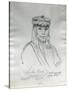 Portrait of Spokan Garry Head Chief of the Spokan Tribe-Gustav Sohon-Stretched Canvas