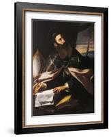 Portrait of St. Augustine of Hippo-Cecco Del Caravaggio-Framed Giclee Print