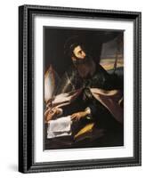 Portrait of St. Augustine of Hippo-Cecco Del Caravaggio-Framed Giclee Print