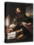 Portrait of St. Augustine of Hippo-Cecco Del Caravaggio-Stretched Canvas