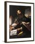 Portrait of St. Augustine of Hippo-Cecco Del Caravaggio-Framed Giclee Print