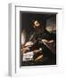 Portrait of St. Augustine of Hippo-Cecco Del Caravaggio-Framed Giclee Print