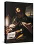 Portrait of St. Augustine of Hippo-Cecco Del Caravaggio-Stretched Canvas