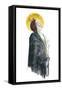 Portrait of St Catherine of Siena (Drawing)-Alessandro Lonati-Framed Stretched Canvas