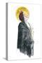 Portrait of St Catherine of Siena (Drawing)-Alessandro Lonati-Stretched Canvas