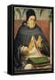 Portrait of St. Thomas Aquinas circa 1475-Joos van Gent-Framed Stretched Canvas