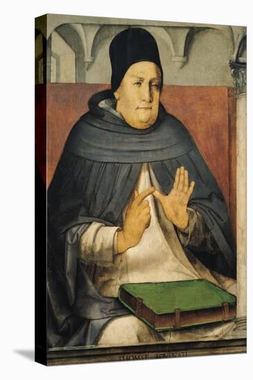 Portrait of St. Thomas Aquinas circa 1475-Joos van Gent-Stretched Canvas