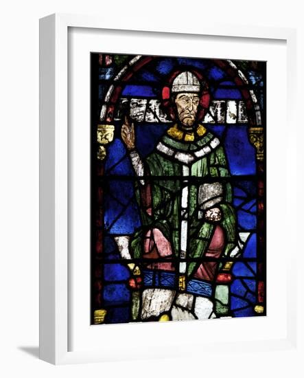 Portrait of St. Thomas Becket, Canterbury Cathedral, UNESCO World Heritage Site, England-Peter Barritt-Framed Photographic Print