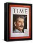 Portrait of Stalin on the Cover of 'Time' Magazine, 1945 (Colour Litho)-American-Framed Stretched Canvas