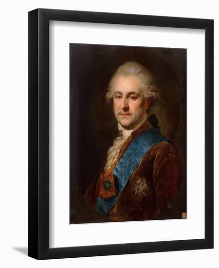 Portrait of Stanislaw II August Poniatowski-Johann Baptist Edler von Lampi-Framed Giclee Print