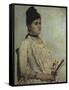 Portrait of Stepdaughter Giulia Marinelli, 1889-Giovanni Fattori-Framed Stretched Canvas